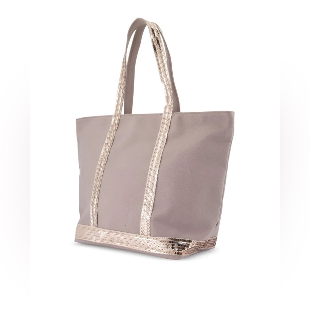 Vanessa Bruno Blush Tote with Sequin Accents